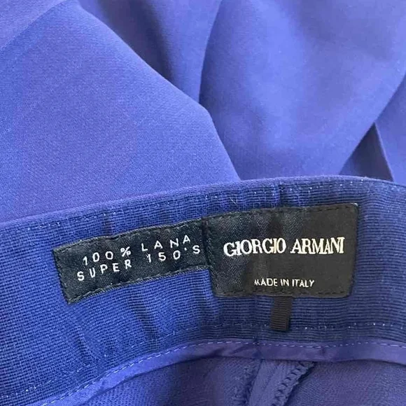 Giorgio Armani Men's Royal Blue Dress Pants
